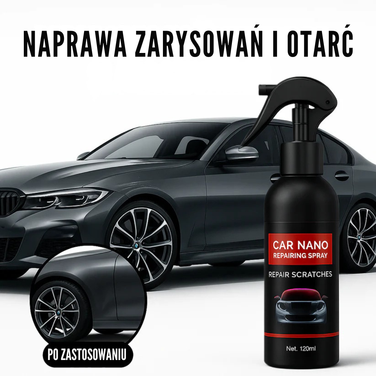 NanoShield Pro™ – spray ochronny i naprawczy na zarysowania