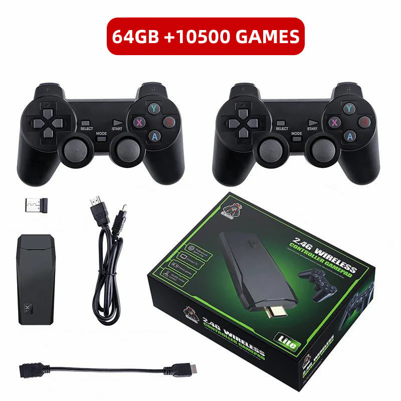 RetroBox 2025 🎮 Przenośna Konsola z Bezprzewodowymi Kontrolerami!