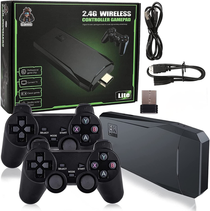 RetroBox 2025 🎮 Przenośna Konsola z Bezprzewodowymi Kontrolerami!