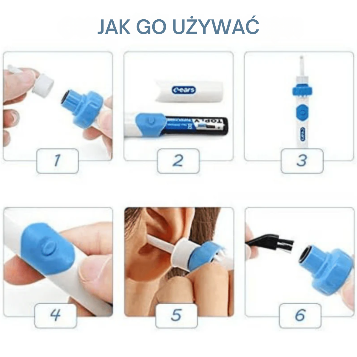 Elektryczny Czyścik do Uszu™ – Bezpieczna i Wygodna Higiena