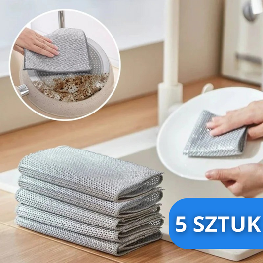 SteelClean™ – Zestaw 5 Mocnych Ścierek
